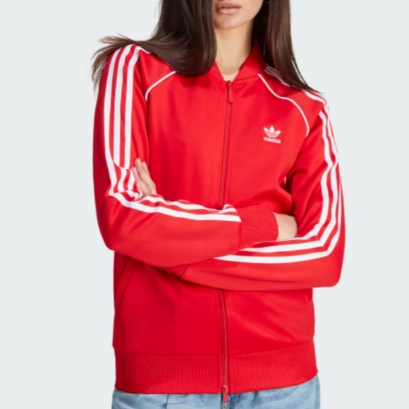 ADIDAS Originals Track Jacket Red Sz men's Medium - Picture 8 of 9